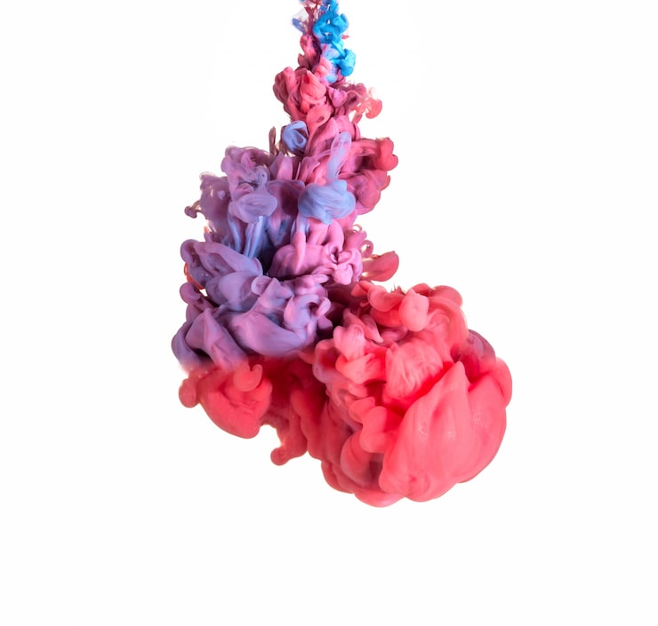 Fließende Tinte oder Wasser